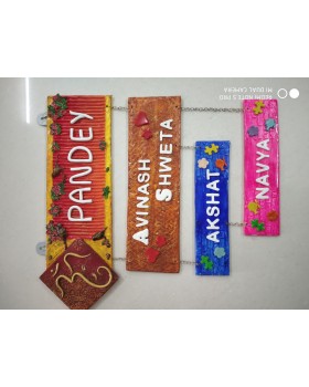 Handmade Family name plate | Personalized nameplates 
